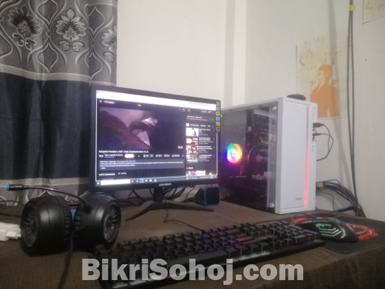 Ryzen 5 3400g pc set up